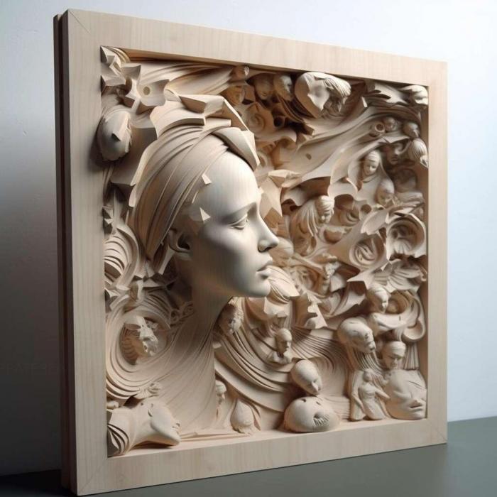 نموذج ثلاثي الأبعاد لآلة CNC 3D Art 